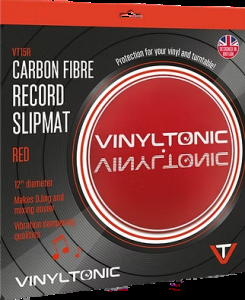 Vinyl Tonic - Carbon Fibre Slipmat (Red) i gruppen VI TIPSAR / Vinyltonic hos Bengans Skivbutik AB (5635817)