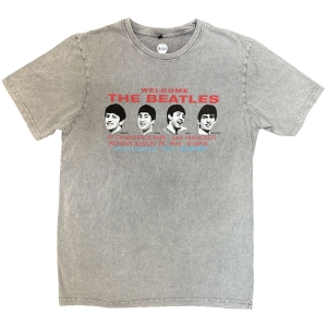 Beatles  - Candlestock Park Heads Stone Wash Uni Grey T-Shirt i gruppen MERCHANDISE / T-shirt / Pop-Rock hos Bengans Skivbutik AB (5637606r)