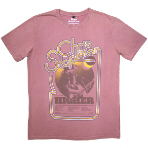 Chris Stapleton - Higher Stone Wash Uni Kashmir Red T-Shirt i gruppen MERCHANDISE / T-shirt / Country hos Bengans Skivbutik AB (5637610r)