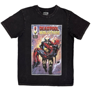 Marvel - Wolverine Carrying Deadpool Stone Wash Uni Bl T-Shirt i gruppen MERCHANDISE / T-shirt / Film-Musikal hos Bengans Skivbutik AB (5637617r)