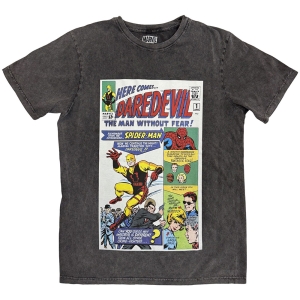 Marvel - Here Comes Daredevil Comic Stone Wash Uni Char T-Shirt i gruppen MERCHANDISE / T-shirt / Film-Musikal hos Bengans Skivbutik AB (5637621r)