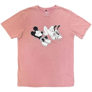 Disney - Mickey & Pluto Relax Stone Wash Uni Kashmir Red T-Shirt i gruppen MERCHANDISE / T-shirt / Film-Musikal hos Bengans Skivbutik AB (5637624r)
