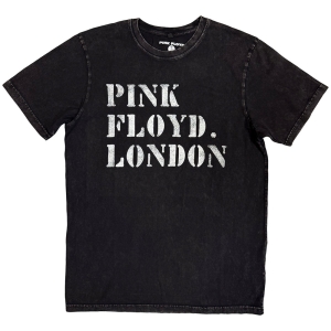 Pink Floyd - Stencil Logo Stone Wash Uni Bl T-Shirt i gruppen MERCHANDISE / T-shirt / Pop-Rock hos Bengans Skivbutik AB (5637626r)