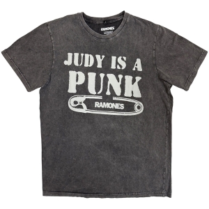 Ramones - Judy Stone Wash Uni Char T-Shirt i gruppen MERCHANDISE / T-shirt / Punk hos Bengans Skivbutik AB (5637631r)