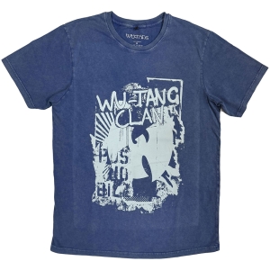 Wu-Tang Clan - Graffiti Stone Wash Uni Denim T-Shirt i gruppen MERCHANDISE / T-shirt / Hip Hop-Rap hos Bengans Skivbutik AB (5637641r)