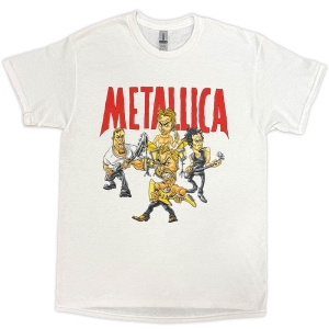 Metallica - Metallica Load Chavez Cartoon Uni Wht T-Shirt i gruppen MERCHANDISE / T-shirt / Hårdrock hos Bengans Skivbutik AB (5637707r)