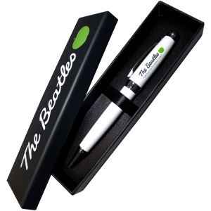 Beatles - Calligraphy Logo & Apple Stainless Steel Ball Pen i gruppen MERCHANDISE / Merch / Pop-Rock hos Bengans Skivbutik AB (5637804)