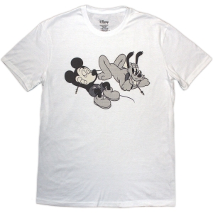 Disney - Mickey & Pluto Relax Uni Wht T-Shirt i gruppen MERCHANDISE / T-shirt / Film-Musikal hos Bengans Skivbutik AB (5637950r)