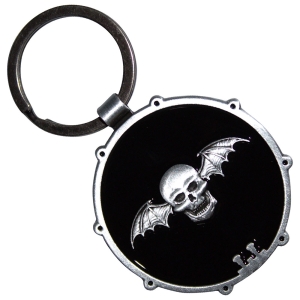 Avenged Sevenfold - Deathbat Drum Double-Sided Keychain i gruppen MERCHANDISE / Nyckelring / Hårdrock hos Bengans Skivbutik AB (5638287)