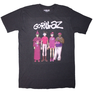 Gorillaz - Cracker Island Standing Group Uni Bl T-Shirt  (2XL) i gruppen MERCHANDISE / T-shirt / Pop-Rock hos Bengans Skivbutik AB (5638334)