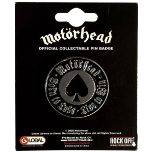 Motorhead - Born To Lose Pin Badge i gruppen MERCHANDISE / Pin-Button Badge / Hårdrock hos Bengans Skivbutik AB (5638422)