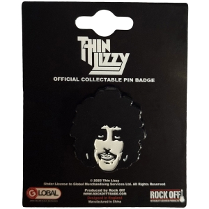 Thin Lizzy - Phil Portrait Pin Badge i gruppen MERCHANDISE / Pin-Button Badge / Hårdrock hos Bengans Skivbutik AB (5638426)