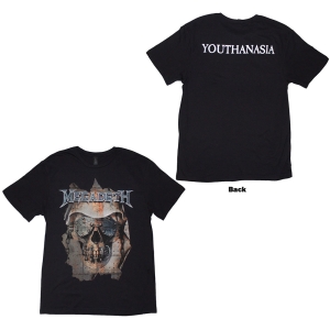 Megadeth - Youthanasia Ripped Thru Uni Bl T-Shirt i gruppen MERCHANDISE / T-shirt / Hårdrock hos Bengans Skivbutik AB (5638768r)