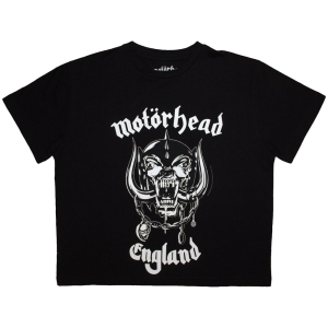 Motorhead - England Lady Bl Crop Top i gruppen MERCHANDISE / T-shirt / Hårdrock hos Bengans Skivbutik AB (5638770r)