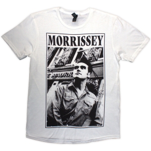 Morrissey - Maurice B&W Uni Wht T-Shirt i gruppen MERCHANDISE / T-shirt / Pop-Rock hos Bengans Skivbutik AB (5638772r)