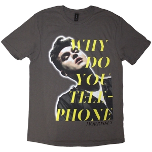 Morrissey - Why Do You Telephone? Uni Char T-Shirt i gruppen MERCHANDISE / T-shirt / Pop-Rock hos Bengans Skivbutik AB (5638774r)