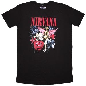 Nirvana - In Utero Vintage Collage Lady Bl T-Shirt Dress i gruppen MERCHANDISE / T-shirt / Pop-Rock hos Bengans Skivbutik AB (5638777r)