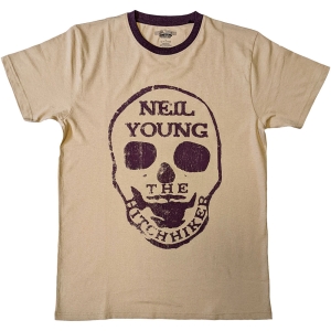 Neil Young - Hitchhiker Ringer Uni Natrl T-Shirt i gruppen MERCHANDISE / T-shirt / Pop-Rock hos Bengans Skivbutik AB (5638779r)