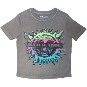 Sublime - Gradient Sun Lady Grey Crop Top i gruppen MERCHANDISE / T-shirt / Punk hos Bengans Skivbutik AB (5638805r)