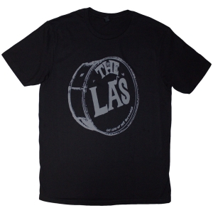 The La's - Grey Drum Head Logo Uni Bl T-Shirt i gruppen MERCHANDISE / T-shirt / Pop-Rock hos Bengans Skivbutik AB (5638806r)