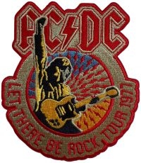 Ac/Dc - Patch Let There Be Rock Tour 1977 ( i gruppen MERCHANDISE / Tygmärke / Hårdrock hos Bengans Skivbutik AB (5639487)