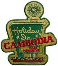Dead Kennedys - Patch Holiday In Cambodia (11,4 X 1 i gruppen MERCHANDISE / Tygmärke / Pop-Rock hos Bengans Skivbutik AB (5639488)