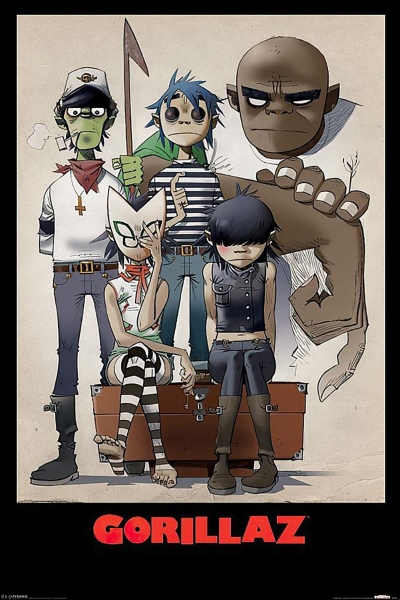 Gorillaz - Family 91,5 X 61 Cm i gruppen MERCHANDISE / Poster / Pop-Rock hos Bengans Skivbutik AB (5640251)