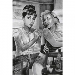 Audrey And Marilyn - Tattoo By James Danger Harvey 91,5 X 61 Cm i gruppen ÖVRIGT / BW-Poster hos Bengans Skivbutik AB (5640257)