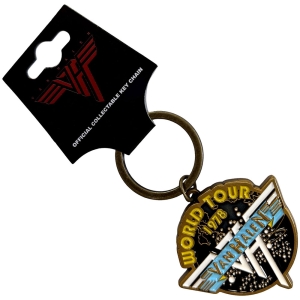 Van Halen - World Tour 78 Retro Logo Banner Keychain i gruppen MERCHANDISE / Nyckelring / Hårdrock hos Bengans Skivbutik AB (5641737)