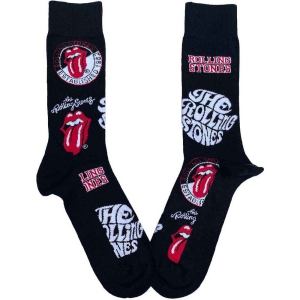 Rolling Stones - Logos Uni Bl Socks (Eu 36-40) i gruppen MERCHANDISE /  /  hos Bengans Skivbutik AB (5641810)