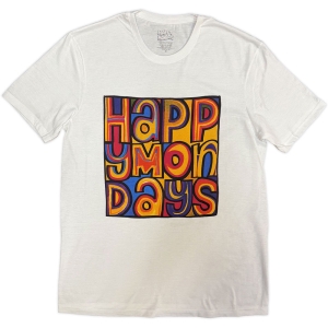 Happy Mondays - Greatest Hits Uni Wht T-Shirt i gruppen MERCHANDISE / T-shirt / Pop-Rock hos Bengans Skivbutik AB (5641849r)