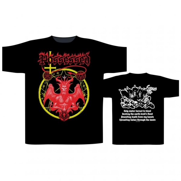 Possessed - T/S Red Devil (L) i gruppen MERCH / Kläder / T-shirts hos Bengans Skivbutik AB (5642814)