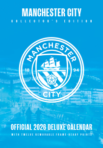 Manchester City Fc  - 2026 A3 Deluxe Calendar i gruppen MERCHANDISE /  /  hos Bengans Skivbutik AB (5642863)