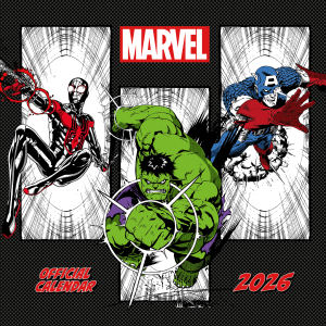 Marvel Comics  - 2026 Square Calendar i gruppen MERCHANDISE /  /  hos Bengans Skivbutik AB (5642884)