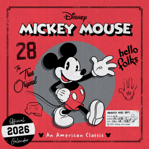 Disney Mickey Classic - 2026 Square Calendar i gruppen MERCHANDISE /  /  hos Bengans Skivbutik AB (5642886)