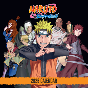 Naruto Shippuden  - 2026 Square Calendar i gruppen MERCHANDISE /  /  hos Bengans Skivbutik AB (5642889)