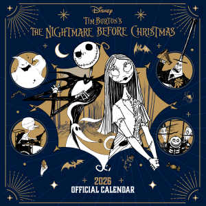 The Nightmare Before Christmas  - 2026 Square Calendar i gruppen MERCHANDISE /  /  hos Bengans Skivbutik AB (5642890)