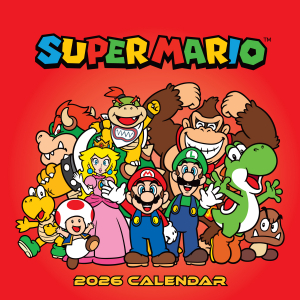 Super Mario  - 2026 Square Calendar i gruppen MERCHANDISE /  /  hos Bengans Skivbutik AB (5642899)