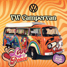 Vw Campervans  - 2026 Square Calendar i gruppen MERCHANDISE /  /  hos Bengans Skivbutik AB (5642905)