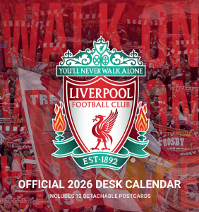 Liverpool Fc - 2026 Desk Easel Calendar i gruppen MERCHANDISE /  /  hos Bengans Skivbutik AB (5642924)