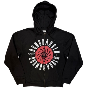 Soundgarden - Circle Logo Uni Bl Zip Hoodie i gruppen MERCHANDISE / Hoodies / Pop-Rock hos Bengans Skivbutik AB (5643885r)