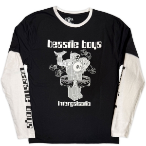 Beastie Boys - Intergalactic Robot Uni Bl/Wht Layered Longsleeve i gruppen MERCHANDISE / T-shirt / Hip Hop-Rap hos Bengans Skivbutik AB (5645413r)