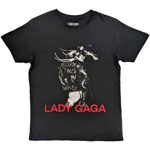 Lady Gaga - Leather Jacket Uni Bl T-Shirt  (2XL) i gruppen MERCHANDISE / T-shirt / Pop-Rock hos Bengans Skivbutik AB (5645622)