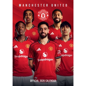 Manchester United Fc - 2026 A3 Calendar  i gruppen MERCHANDISE /  /  hos Bengans Skivbutik AB (5646798)
