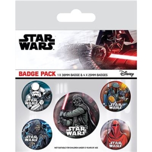 Star Wars  - Badge Pack (Dark Side) i gruppen MERCHANDISE / Pin-Button Badge / Film-Musikal hos Bengans Skivbutik AB (5647036)