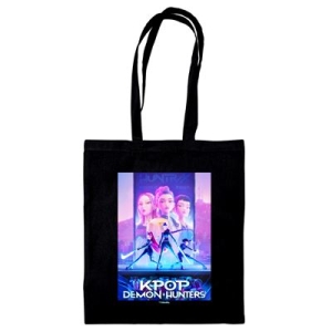 K-Pop Demon Hunters  - Key Art- Black Tote Bag i gruppen VI TIPSAR / Fredagsreleaser / 2025-10-31 hos Bengans Skivbutik AB (5647056)