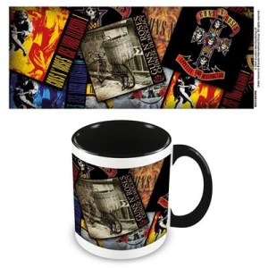 Guns N' Roses - (Albums Collage) Black Coloured Inner Pod Mug i gruppen VI TIPSAR / Fredagsreleaser / 2025-10-31 hos Bengans Skivbutik AB (5647071)