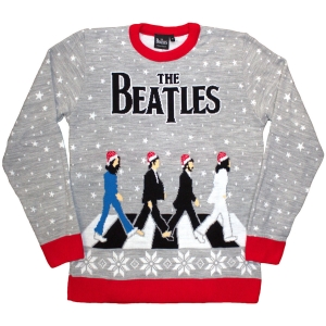 The Beatles - Abbey Road Xmas Uni Grey Sweatshirt i gruppen MERCHANDISE / Sweatshirt / Pop-Rock hos Bengans Skivbutik AB (5647748r)