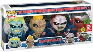 Iron Maiden - Funko Pop! Rocks: Eddie 4Pk Glow In The Dark Box Set  i gruppen MERCHANDISE / Merch / Hårdrock hos Bengans Skivbutik AB (5647753)