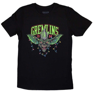 Gremlins - Stripe 1984 Xmas Lights Uni Bl T-Shirt (S) i gruppen MERCHANDISE / T-shirt / Film-Musikal hos Bengans Skivbutik AB (5648192)